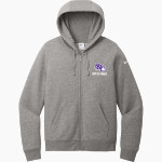Spring Hill Badgers <span class="pdp-name-mascot">Spring Hill Badgers</span> Nike Women's Club Fleece Sleeve Swoosh Full-Zip Hoodie Front Thumbnail