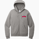 Frontier Academy Wolverines <span class="pdp-name-mascot">Frontier Academy Wolverines</span> Nike Women's Club Fleece Sleeve Swoosh Full-Zip Hoodie Front Thumbnail