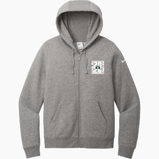 Nike Women's Club Fleece Sleeve Swoosh Full-Zip Hoodie