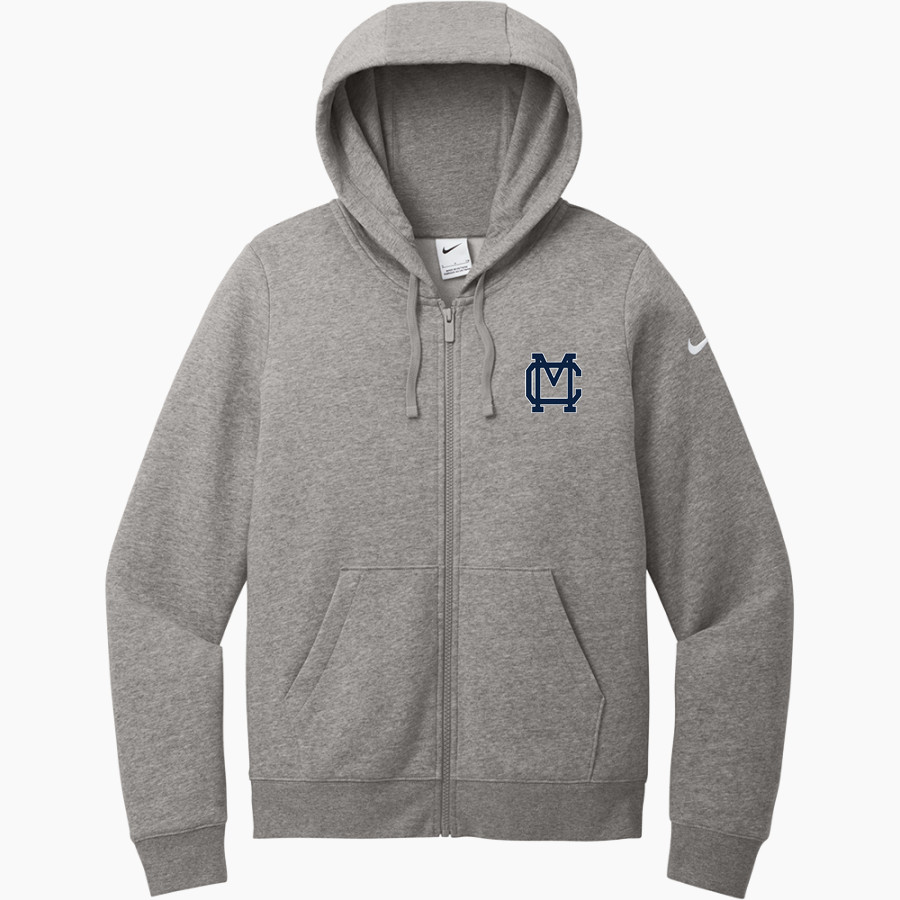 Marin Catholic Wildcats <span class="pdp-name-mascot">Marin Catholic Wildcats</span> Nike Women's Club Fleece Sleeve Swoosh Full-Zip Hoodie