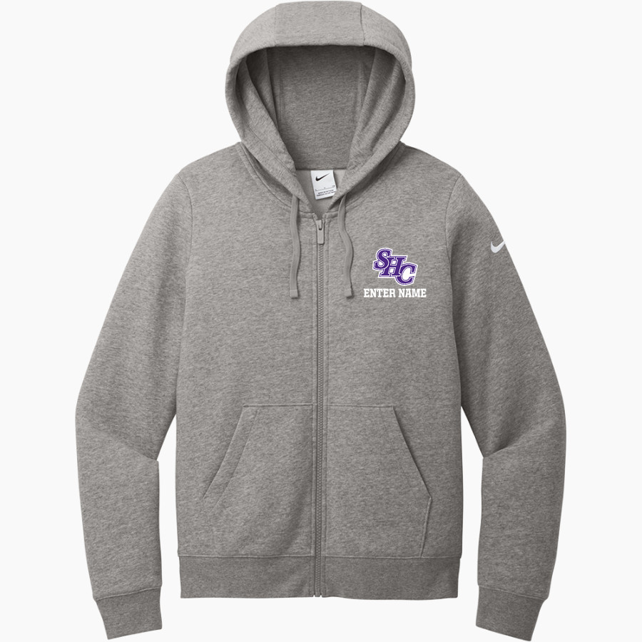 Spring Hill Badgers <span class="pdp-name-mascot">Spring Hill Badgers</span> Nike Women's Club Fleece Sleeve Swoosh Full-Zip Hoodie