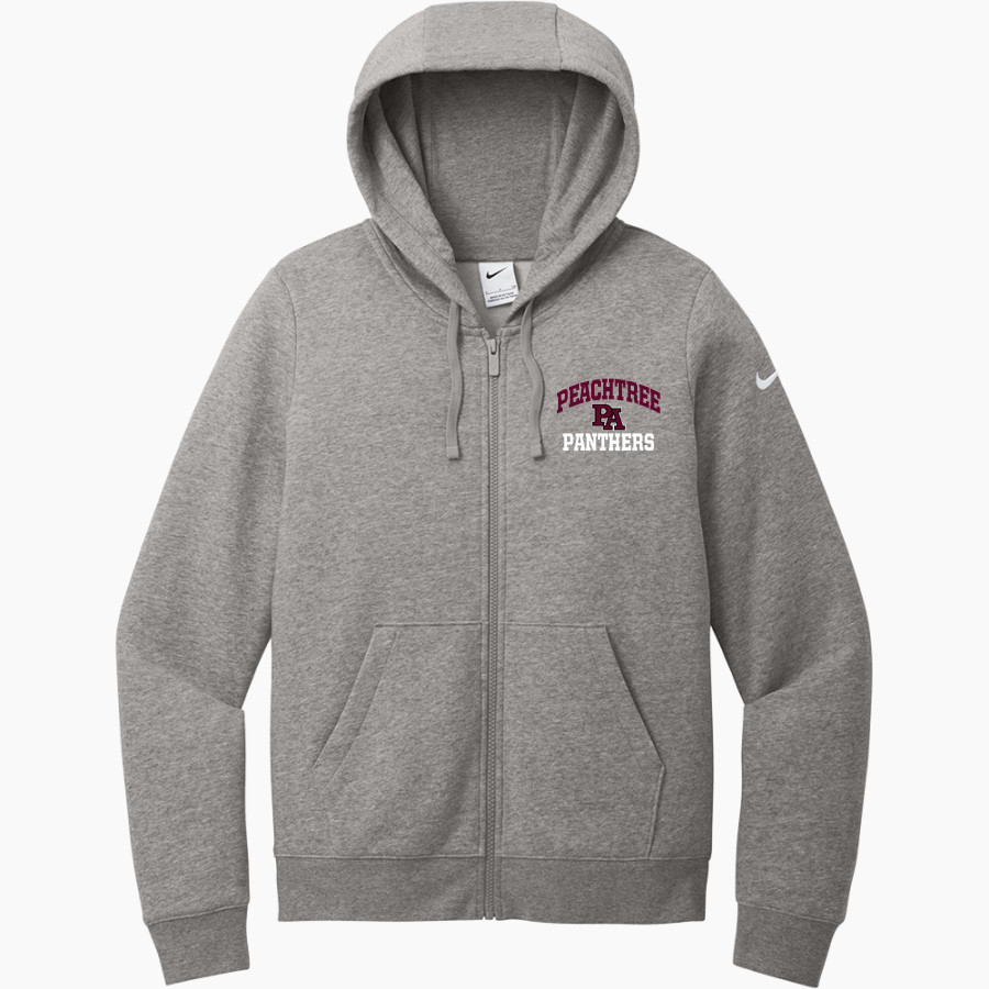 Peachtree Panthers <span class="pdp-name-mascot">Peachtree Academy Panthers</span> Nike Women's Club Fleece Sleeve Swoosh Full-Zip Hoodie
