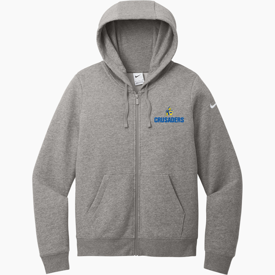 Madonna Crusaders <span class="pdp-name-mascot">Madonna Crusaders</span> Nike Women's Club Fleece Sleeve Swoosh Full-Zip Hoodie
