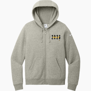 Nike Women's Club Fleece Sleeve Swoosh Full-Zip Hoodie