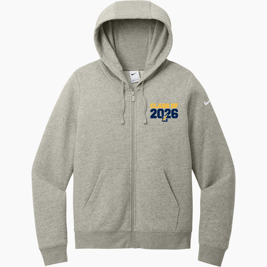 LITTLESTOWN HIGH SCHOOL THUNDERBOLTS Nike Women's Club Fleece Sleeve Swoosh Full-Zip Hoodie