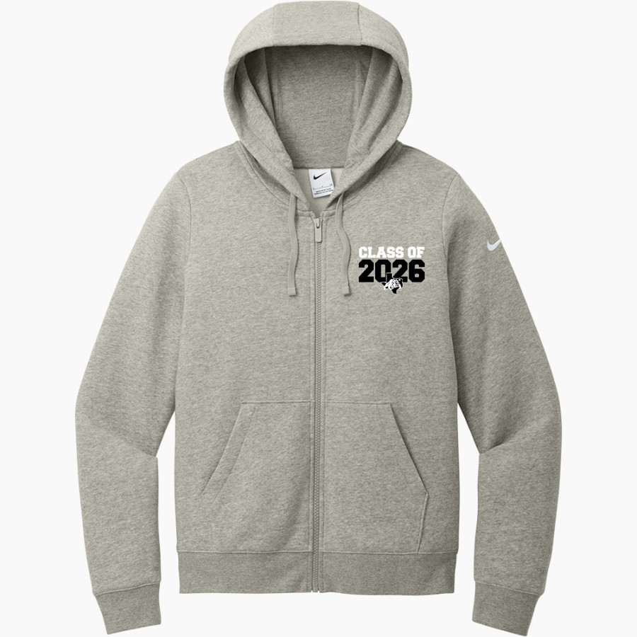 HOWE HIGH SCHOOL BULLDOGS Nike Women's Club Fleece Sleeve Swoosh Full-Zip Hoodie