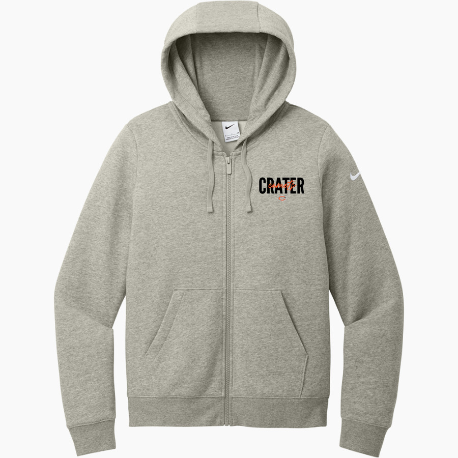 Crater Comets <span class="pdp-name-mascot">Crater Comets</span> Nike Women's Club Fleece Sleeve Swoosh Full-Zip Hoodie