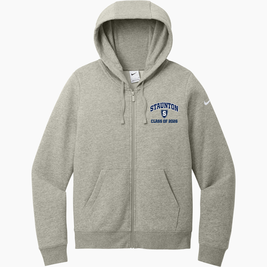 STAUNTON HIGH SCHOOL STORM Nike Women's Club Fleece Sleeve Swoosh Full-Zip Hoodie