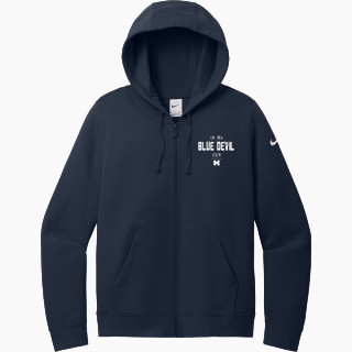 Nike Women's Club Fleece Sleeve Swoosh Full-Zip Hoodie