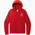 COFFEEVILLE HIGH SCHOOL PIRATES Nike Women's Club Fleece Sleeve Swoosh Full-Zip Hoodie Front Thumbnail