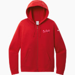 Chaffee Red Devils <span class="pdp-name-mascot">Chaffee Schools Red Devils</span> Nike Women's Club Fleece Sleeve Swoosh Full-Zip Hoodie Front Thumbnail