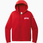 East Valley Central Bruins <span class="pdp-name-mascot">East Valley Central Middle School Bruins</span> Nike Women's Club Fleece Sleeve Swoosh Full-Zip Hoodie Front Thumbnail
