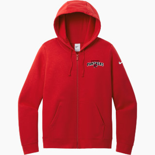 Nike Women's Club Fleece Sleeve Swoosh Full-Zip Hoodie