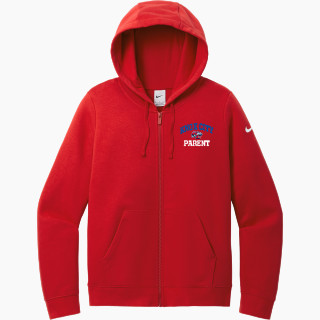 Nike Women's Club Fleece Sleeve Swoosh Full-Zip Hoodie