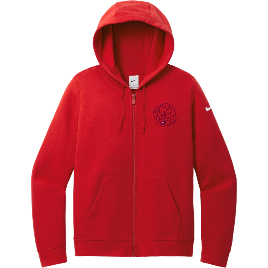 Dena'ina Grizzlies <span class="pdp-name-mascot">Dena'ina Elementary School Grizzlies</span> Nike Women's Club Fleece Sleeve Swoosh Full-Zip Hoodie