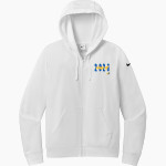 BACON ACADEMY BOBCATS Nike Women's Club Fleece Sleeve Swoosh Full-Zip Hoodie Front Thumbnail