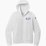BEMENT MIDDLE SCHOOL BULLDOGS <span class="pdp-name-mascot">BEMENT BULLDOGS</span> Nike Women's Club Fleece Sleeve Swoosh Full-Zip Hoodie Front Thumbnail