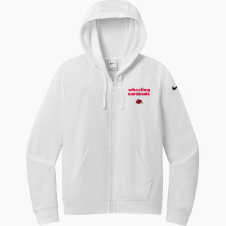 Nike Women's Club Fleece Sleeve Swoosh Full-Zip Hoodie