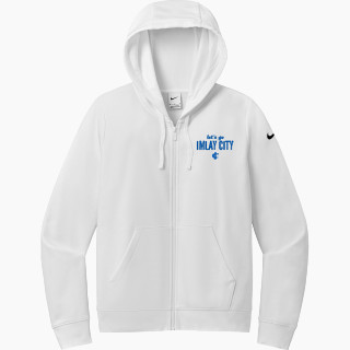 Nike Women's Club Fleece Sleeve Swoosh Full-Zip Hoodie