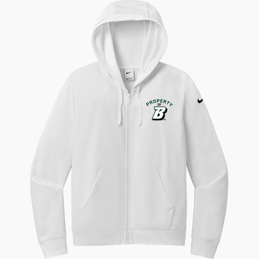 Binghamton University Nike Women's Club Fleece Sleeve Swoosh Full-Zip Hoodie