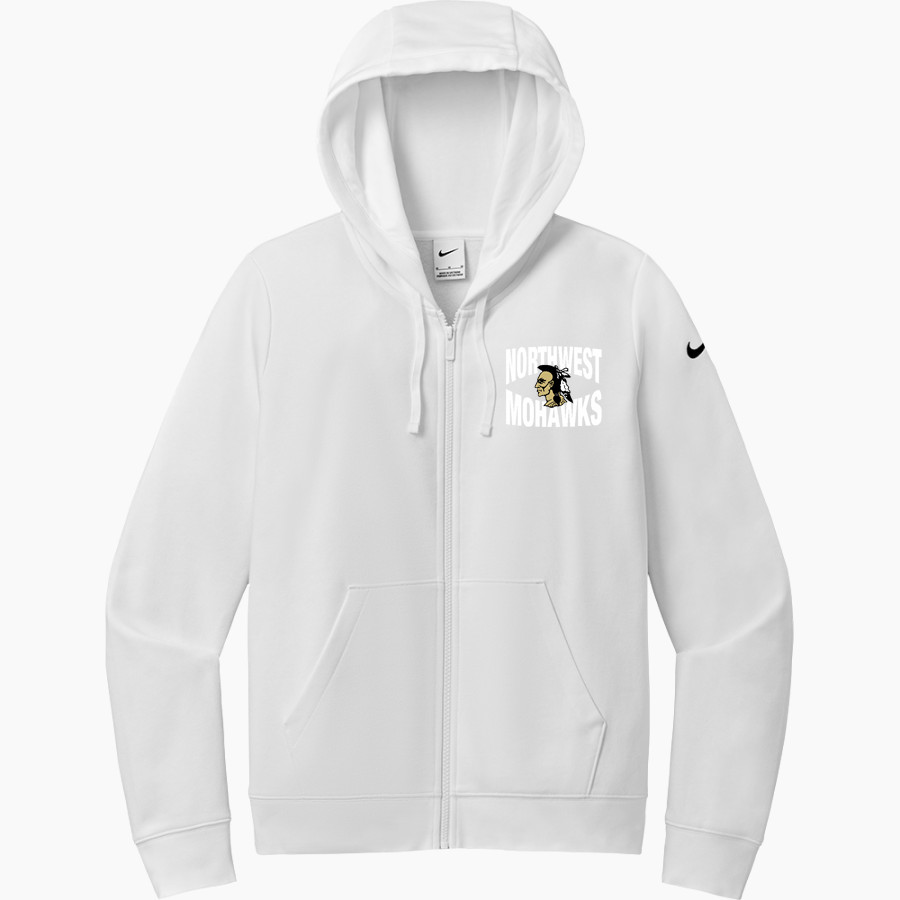 Northwest Mohawks <span class="pdp-name-mascot">Northwest Mohawks</span> Nike Women's Club Fleece Sleeve Swoosh Full-Zip Hoodie