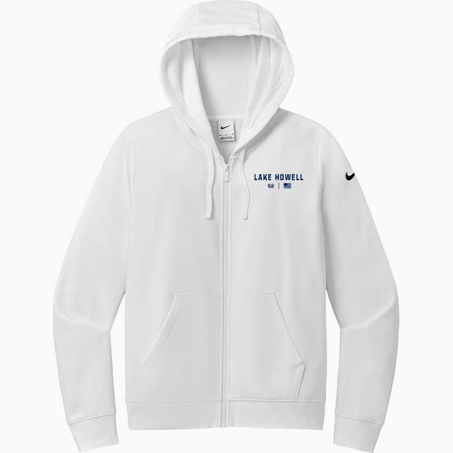 Lake Howell Silverhawks <span class="pdp-name-mascot">Lake Howell Hawks</span> Nike Women's Club Fleece Sleeve Swoosh Full-Zip Hoodie