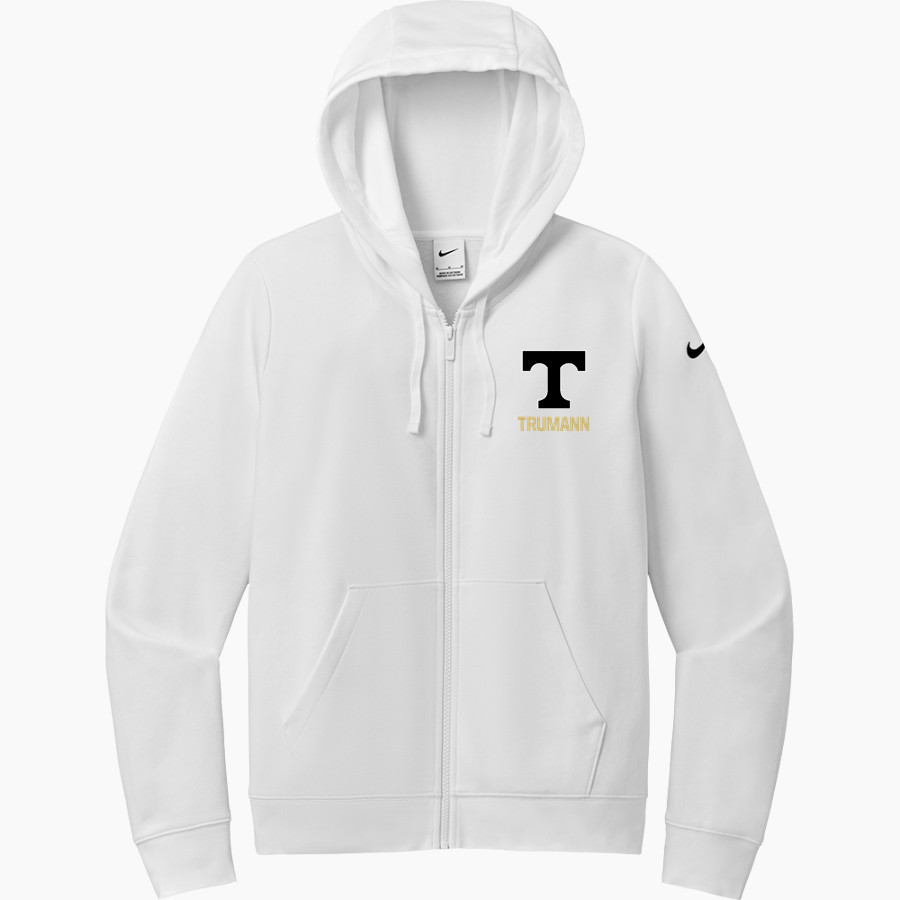 Trumann Wildcats Nike Women's Club Fleece Sleeve Swoosh Full-Zip Hoodie