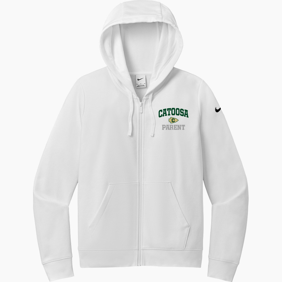 CATOOSA HIGH SCHOOL INDIANS <span class="pdp-name-mascot">CATOOSA INDIANS</span> Nike Women's Club Fleece Sleeve Swoosh Full-Zip Hoodie
