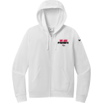 Fishers Chargers <span class="pdp-name-mascot">Fishers Chargers</span> Nike Women's Club Fleece Sleeve Swoosh Full-Zip Hoodie Front Thumbnail