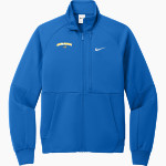 Central Christian Tigers Nike Men's Full-Zip Chest Swoosh Jacket Front Thumbnail