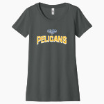 PELHAM HIGH SCHOOL official sideline store <span class="pdp-name-mascot">PELHAM MEMORIAL WHITE PELICANS</span> Next Level Apparel Women's Ideal Tee Front Thumbnail