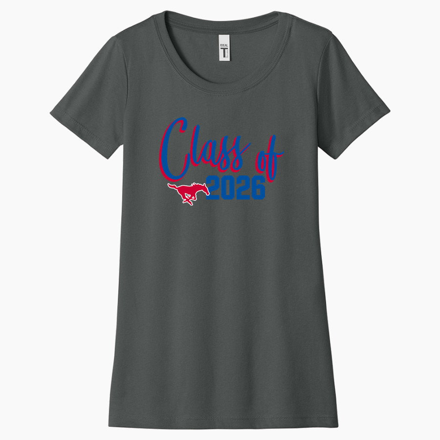 ARKOMA HIGH SCHOOL MUSTANGS <span class="pdp-name-mascot">ARKOMA MUSTANGS</span> Next Level Apparel Women's Ideal Tee