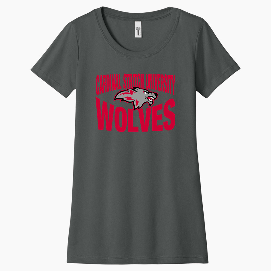 Cardinal Stritch Wolves <span class="pdp-name-mascot">Cardinal Stritch Wolves</span> Next Level Apparel Women's Ideal Tee