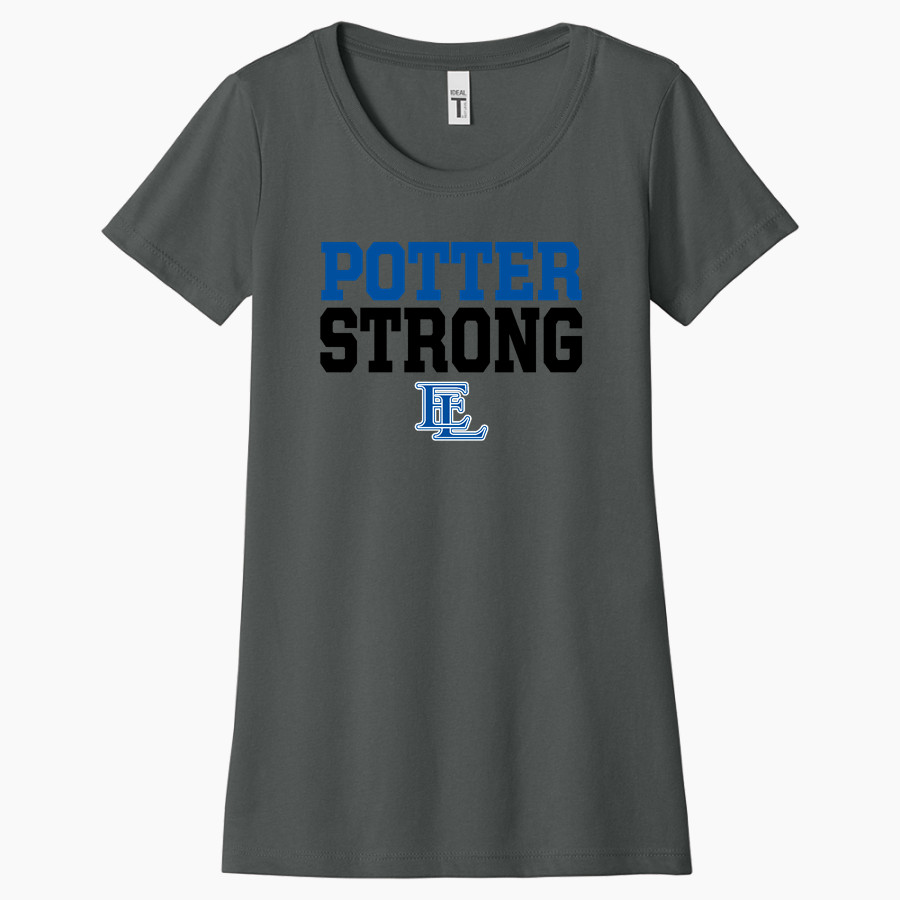 EAST LIVERPOOL HIGH SCHOOL POTTERS <span class="pdp-name-mascot">EAST LIVERPOOL POTTERS</span> Next Level Apparel Women's Ideal Tee