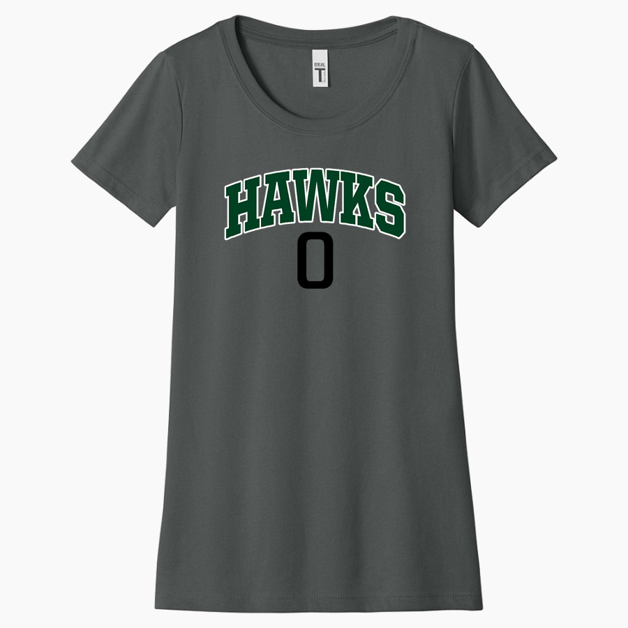 Oakwood Hawks <span class="pdp-name-mascot">Oakwood Hawks</span> Next Level Apparel Women's Ideal Tee