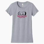 Millbrook Equine Veterinary Clinic Millbrook Equine Vet <span class="pdp-name-mascot">Millbrook Equine Veterinary Clinic</span> Next Level Apparel Women's Ideal Tee Front Thumbnail