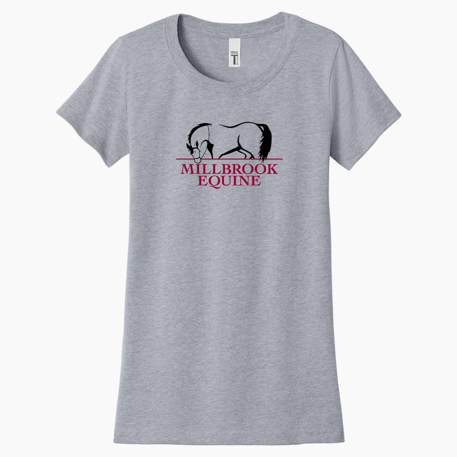 Millbrook Equine Veterinary Clinic Millbrook Equine Vet <span class="pdp-name-mascot">Millbrook Equine Veterinary Clinic</span> Next Level Apparel Women's Ideal Tee