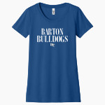 Barton College Official Store of the Bulldogs <span class="pdp-name-mascot">Barton Bulldogs</span> Next Level Apparel Women's Ideal Tee Front Thumbnail