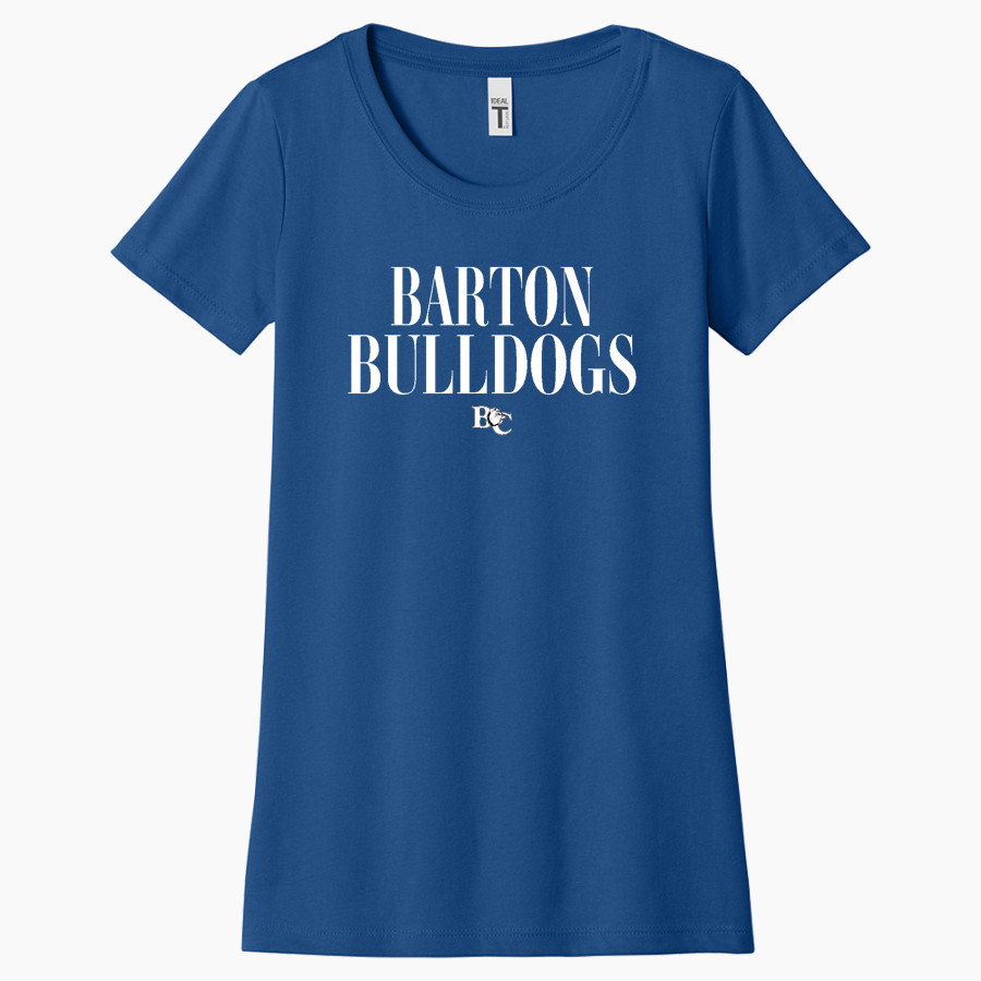 Barton College Official Store of the Bulldogs <span class="pdp-name-mascot">Barton Bulldogs</span> Next Level Apparel Women's Ideal Tee