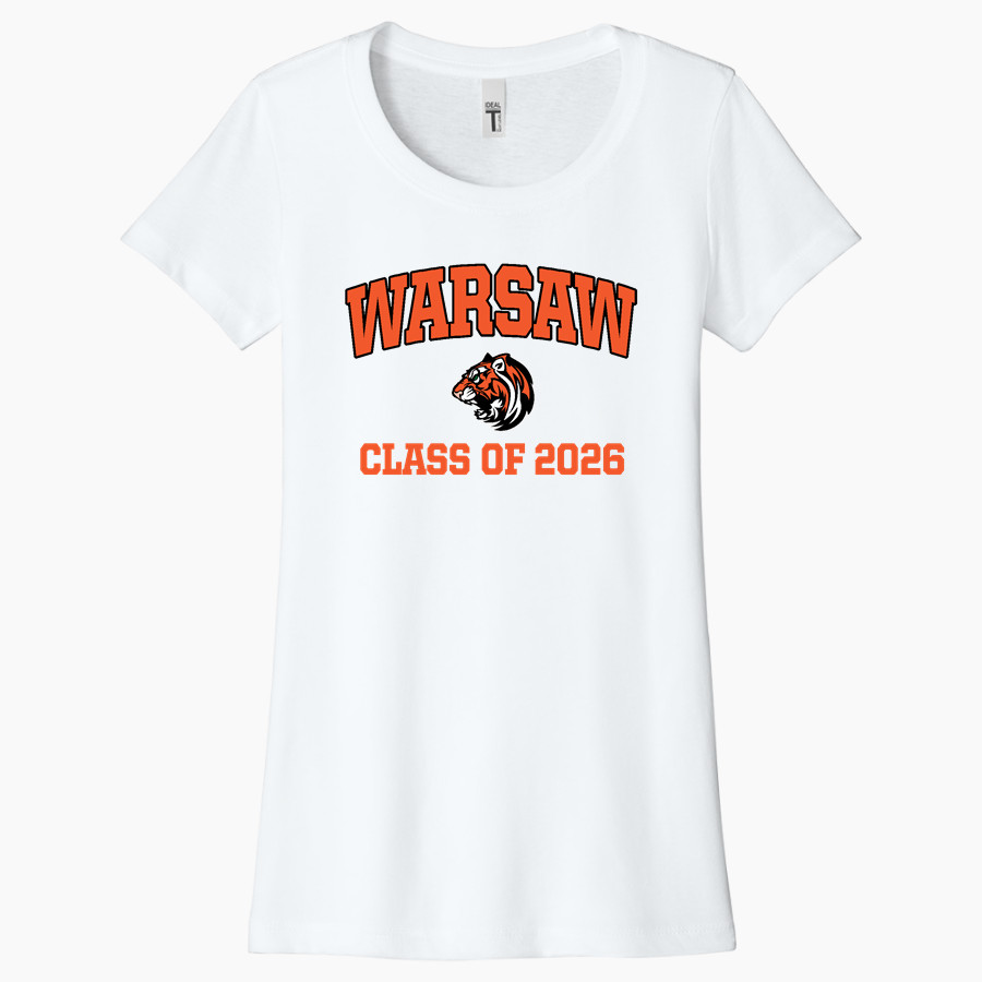 WARSAW HIGH SCHOOL TIGERS <span class="pdp-name-mascot">WARSAW TIGERS</span> Next Level Apparel Women's Ideal Tee