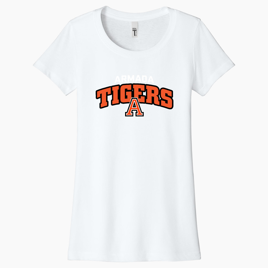 Armada Tigers official sideline store <span class="pdp-name-mascot">Armada Tigers</span> Next Level Apparel Women's Ideal Tee