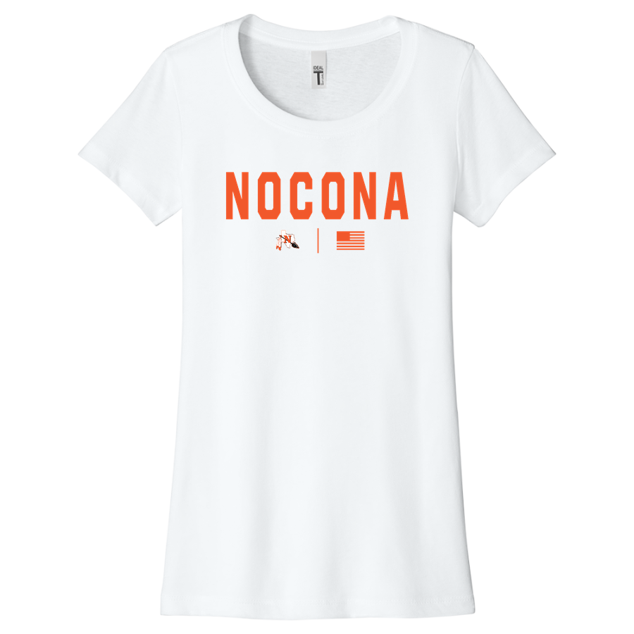 NOCONA HIGH SCHOOL INDIANS <span class="pdp-name-mascot">NOCONA INDIANS</span> Next Level Apparel Women's Ideal Tee