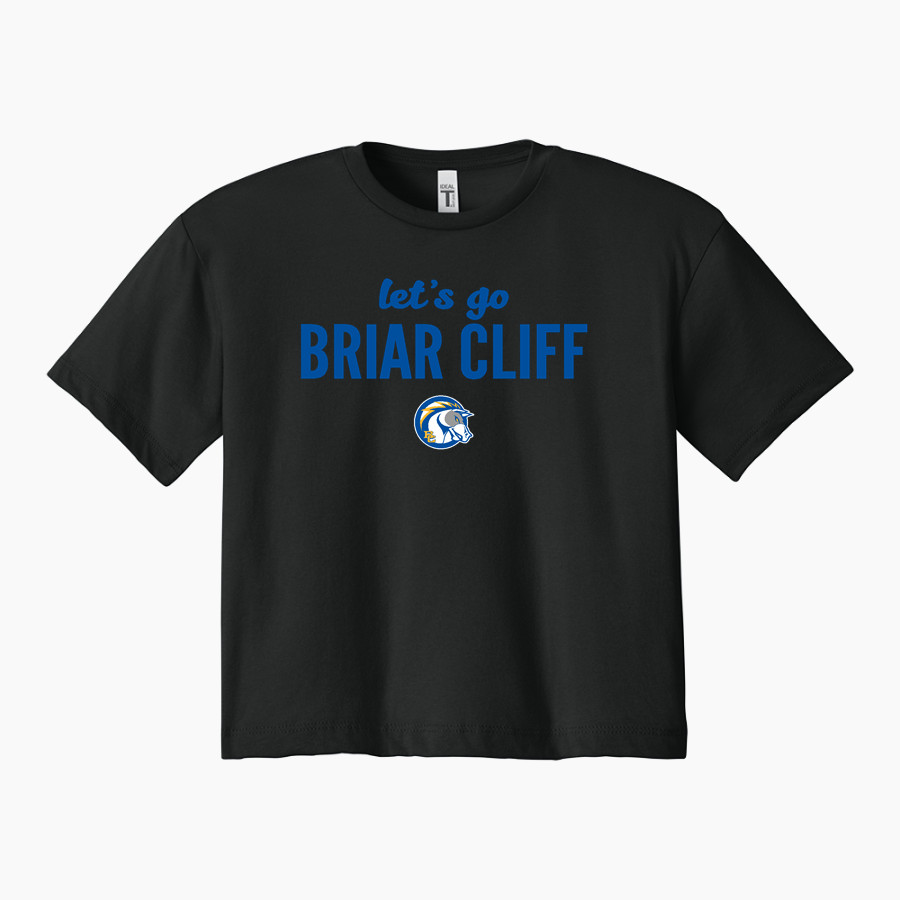 BRIAR CLIFF Chargers <span class="pdp-name-mascot">BRIAR CLIFF Chargers</span> Next Level Apparel Women's Ideal Crop Top