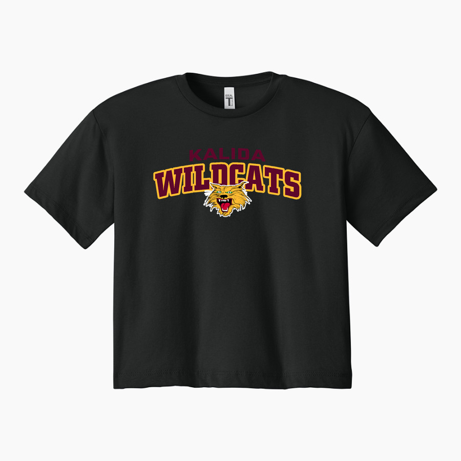 KALIDA HIGH SCHOOL WILDCATS <span class="pdp-name-mascot">KALIDA WILDCATS</span> Next Level Apparel Women's Ideal Crop Top
