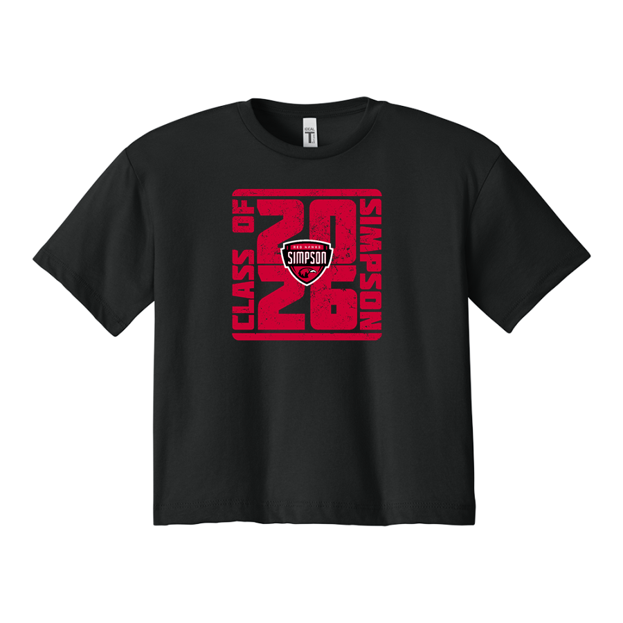Simpson University Red Hawks <span class="pdp-name-mascot">Simpson Red Hawks</span> Next Level Apparel Women's Ideal Crop Top