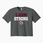 LOCKHART HIGH SCHOOL LIONS <span class="pdp-name-mascot">LOCKHART LIONS</span> Next Level Apparel Women's Ideal Crop Top Front Thumbnail