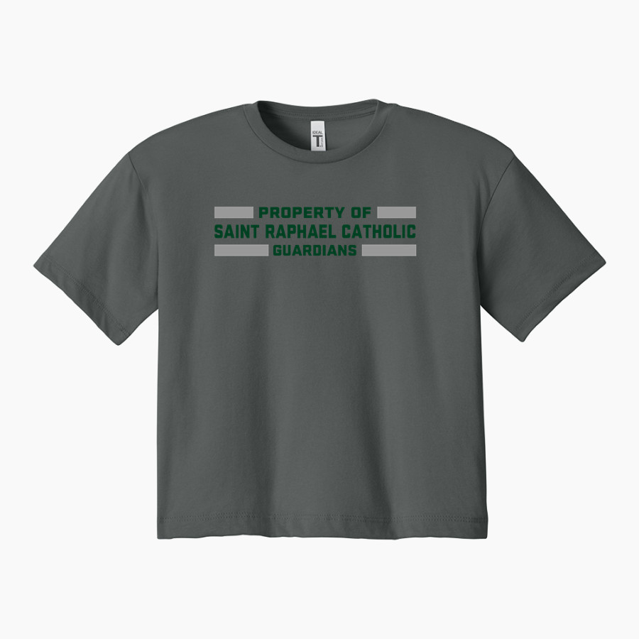 Saint Raphael Catholic Guardians <span class="pdp-name-mascot">Saint Raphael Catholic Guardians</span> Next Level Apparel Women's Ideal Crop Top