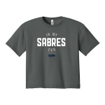 Saints Peter and Paul Sabres <span class="pdp-name-mascot">Saints Peter and Paul Sabres</span> Next Level Apparel Women's Ideal Crop Top Front Thumbnail