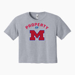MORGANTOWN MOHIGANS The Official Online Store <span class="pdp-name-mascot">MORGANTOWN MOHIGANS</span> Next Level Apparel Women's Ideal Crop Top Front Thumbnail