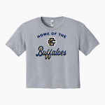 Elm Creek Buffaloes <span class="pdp-name-mascot">Elm Creek Buffaloes</span> Next Level Apparel Women's Ideal Crop Top Front Thumbnail